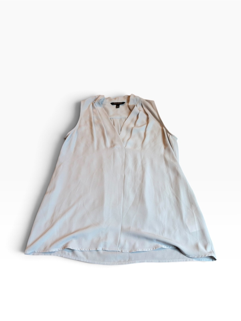BANANA REPUBLIC grey vneck sleeveless blouse
